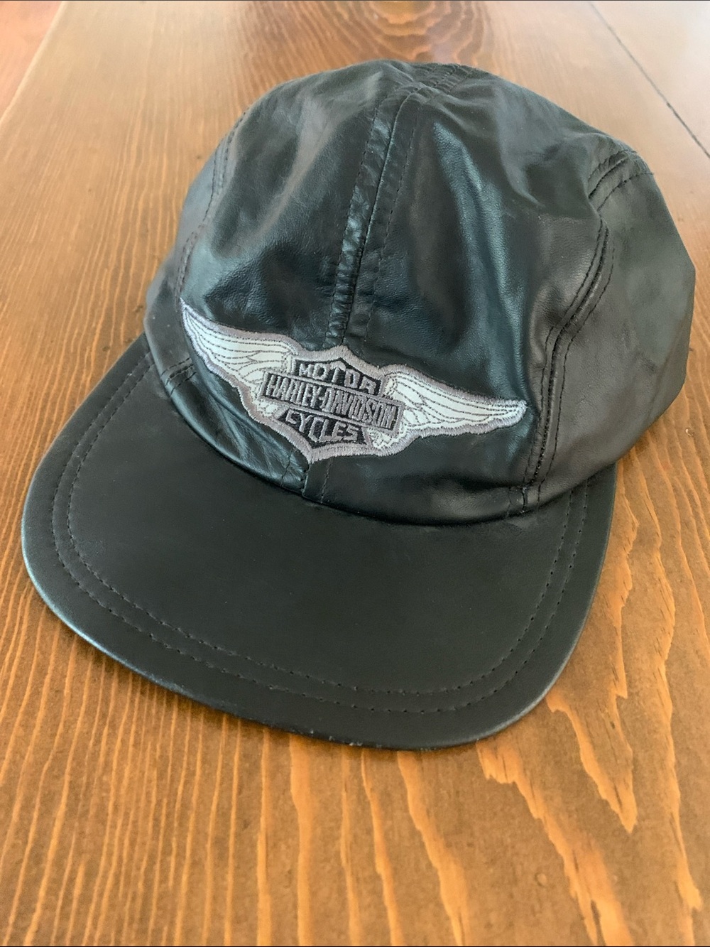 Harley-Davidson Black Cap with Silver Wing Emblem